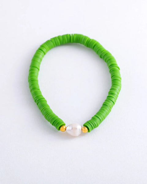 heishi bead bracelet