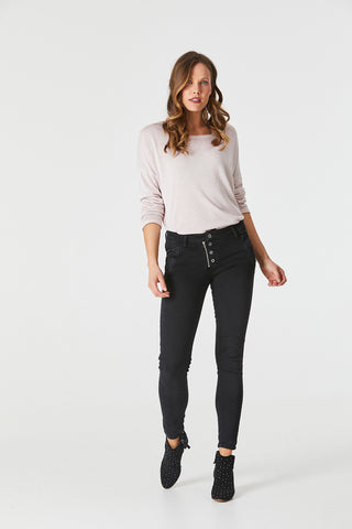 button jean