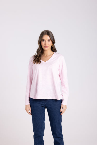 3027 v-neck long sleeve