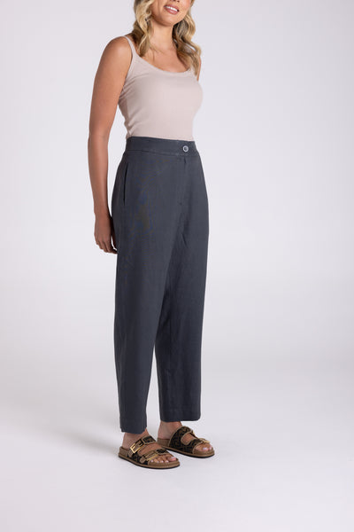 7/8 linen pant