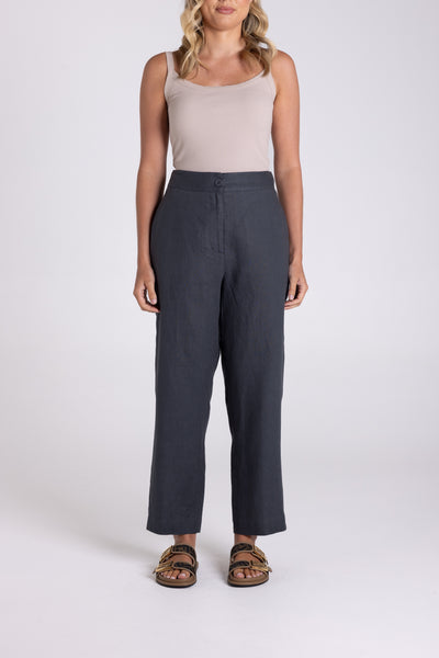 7/8 linen pant