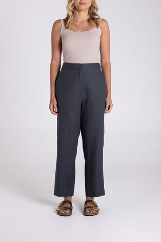 7/8 linen pant
