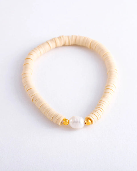 heishi bead bracelet