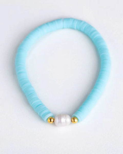 heishi bead bracelet