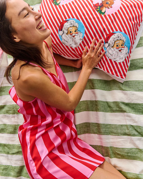 santa baby satin cami nightie