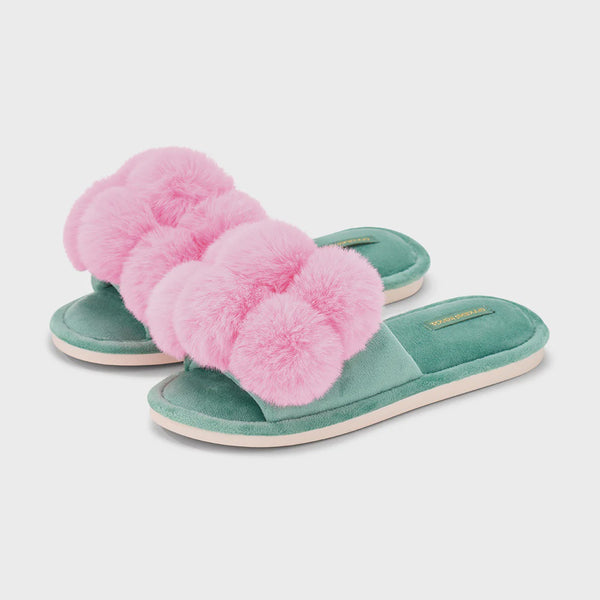 pom pom slipper
