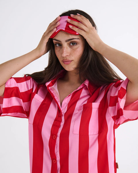 santa baby satin pyjama set