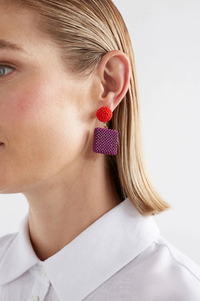 gara long drop earrings