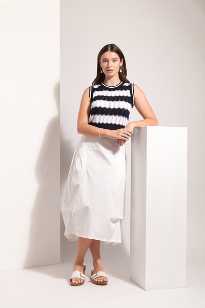 FO8358 in tucks skirt