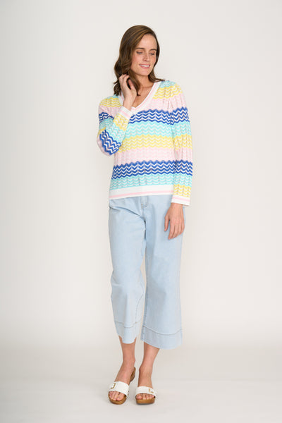 FO8183 jean queen crop