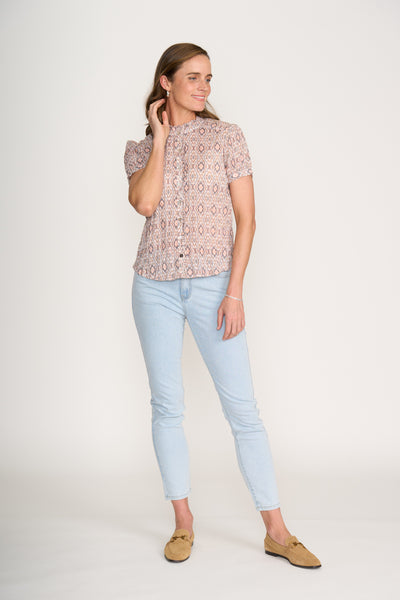 FO8214 ultimate crush cap sleeve shirt