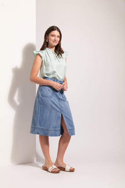 FO8184 jean queen skirt