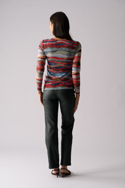 FO8535 sheer fun wrap top