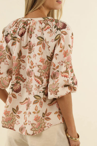 bohemian rose blouse