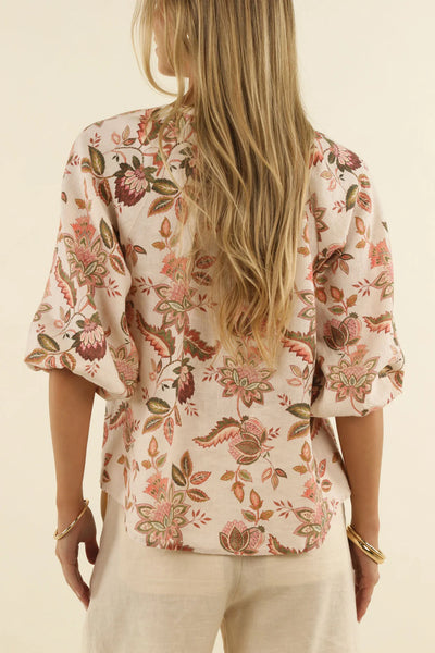 bohemian rose blouse