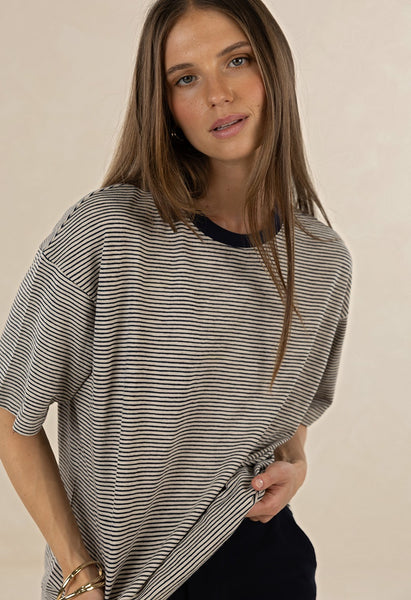 bestie stripe tee