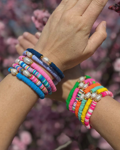 heishi bead bracelet