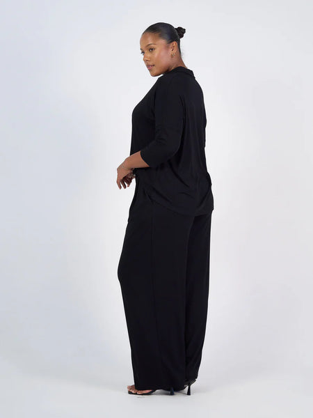 khan collared polo top