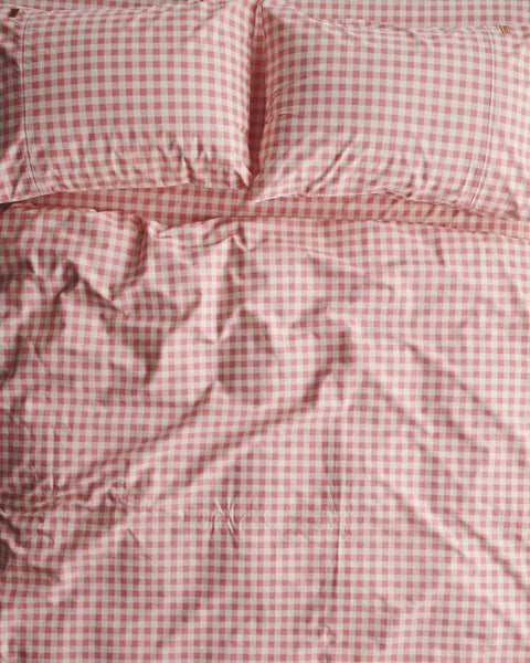 Gingham candy quilt cover