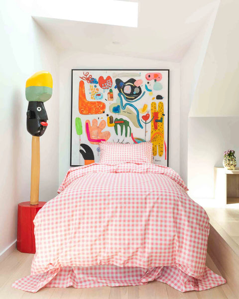 Gingham candy pillowcase set 2