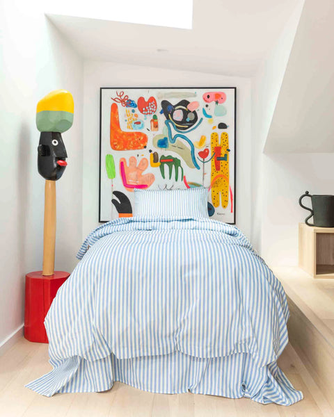 seaside stripe quilt cover