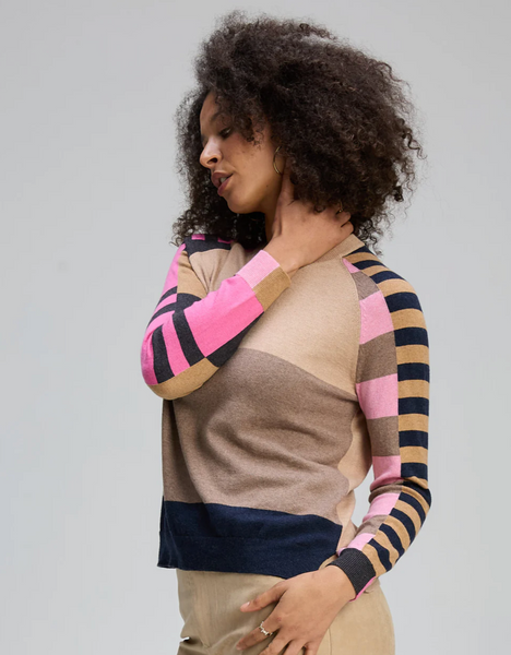 colour block jumper