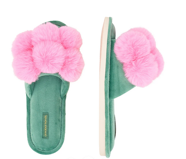 pom pom slipper