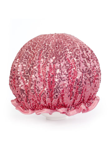 sequin shower cap