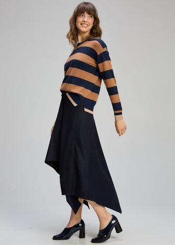 stripe clash jumper