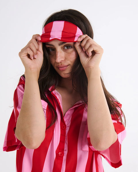 santa baby satin eye mask