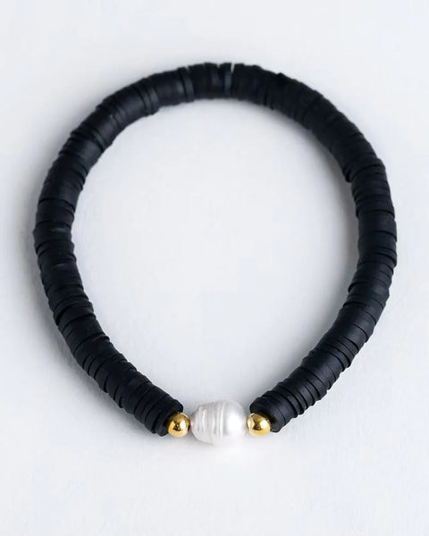 heishi bead bracelet